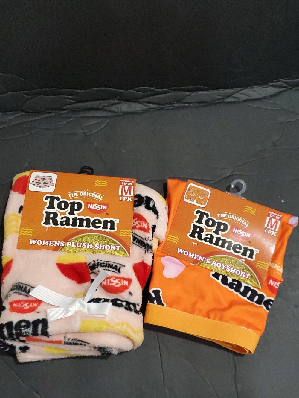 2pack Nissin The original Chicken Top Ramen boy shorts & plush shorts set size M